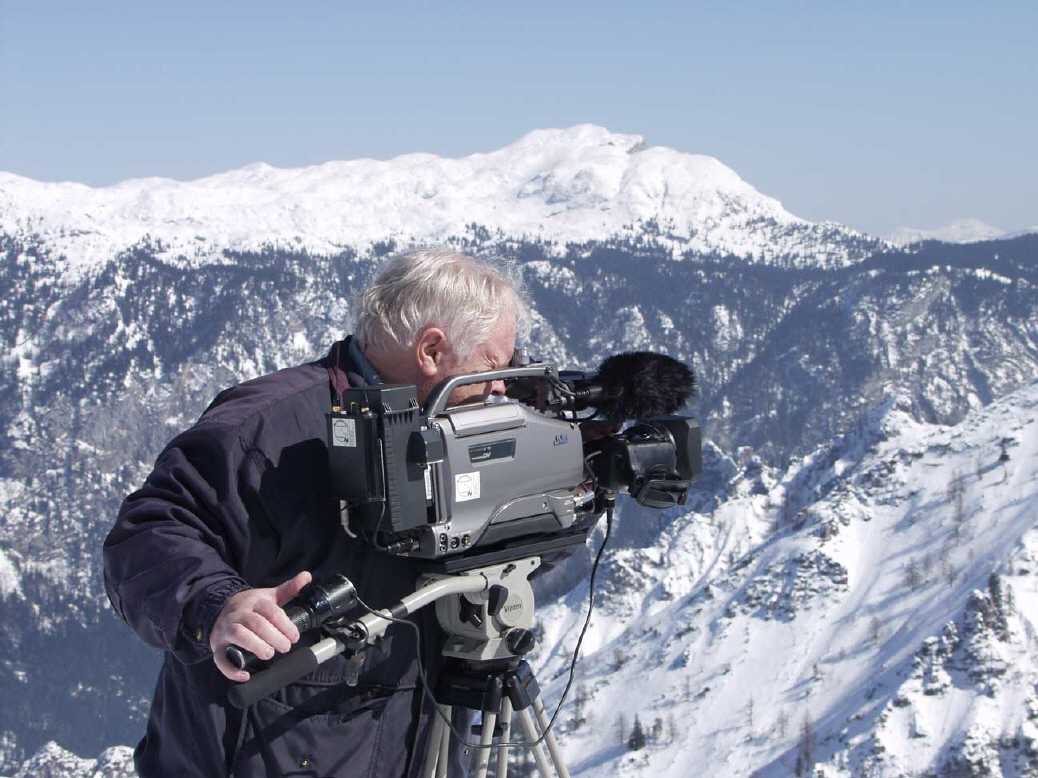 Filmaufnahmen im Hochgebirge